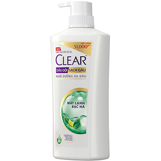 DẦU GỘI CLEAR MÁT LẠNH BẠC HÀ 650G