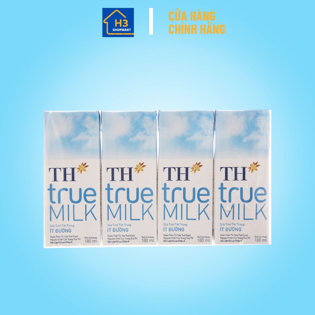 Sữa tươi TH True Milk hộp 180ml