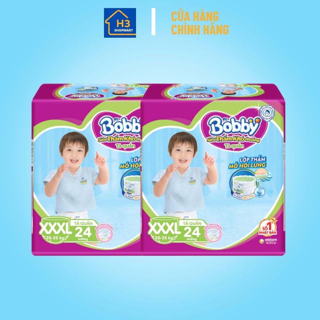 Tã quần Bobby size XXXL 24 miếng